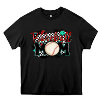 Black baseball mom Heavy Core Tee - MaliasSmallBusiness