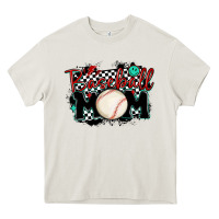 Cream baseball mom Heavy Core Tee - MaliasSmallBusiness