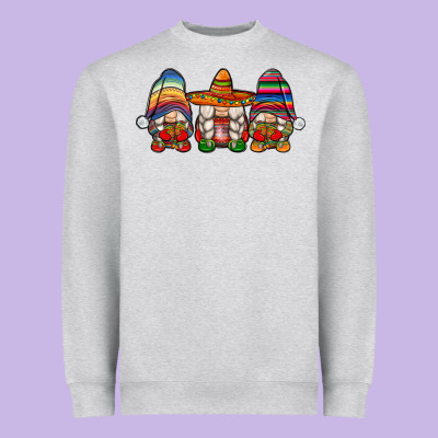 Mexican Gnomes Heavyweight Sweatshirt Designed By Jahusdesignshop
