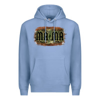 Colony Blue Camouflage Patterned Mama Tried Premium Hoodie - Bettercallsaul