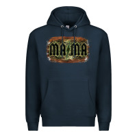 Navy Camouflage Patterned Mama Tried Premium Hoodie - Bettercallsaul