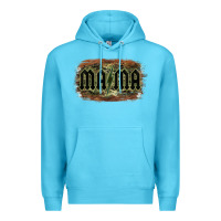Ocean Blue Camouflage Patterned Mama Tried Premium Hoodie - Bettercallsaul