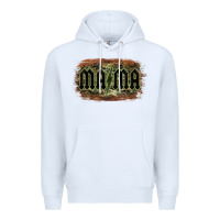 White Camouflage Patterned Mama Tried Premium Hoodie - Bettercallsaul