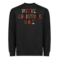 Black merry christmas y all Heavyweight Sweatshirt - JahusDesignShop
