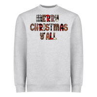 Merry Christmas Y All Heavyweight Sweatshirt | Teevron