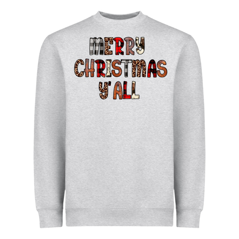 Merry Christmas Y All Heavyweight Sweatshirt by JahusDesignShop | Teevron