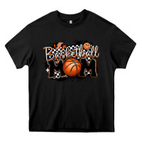 Black basketball mom Heavy Core Tee - MaliasSmallBusiness