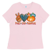 Peace Love Pumpkins Ladies Tee | Teevron