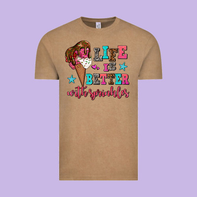 Life Is Better With Sprinkles Vintage Tee Designed By Adodesignshop
