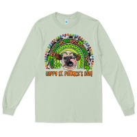 Matcha Western Happy St. Patrick's Day Cow Rainbow Long Sleeve Tee - Artiststas