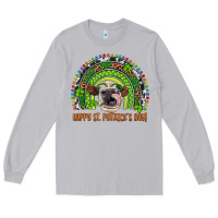 Moon Dust Western Happy St. Patrick's Day Cow Rainbow Long Sleeve Tee - Artiststas