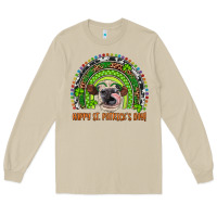 Mushroom Western Happy St. Patrick's Day Cow Rainbow Long Sleeve Tee - Artiststas