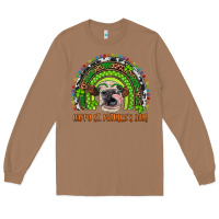 Toasted Coconut Western Happy St. Patrick's Day Cow Rainbow Long Sleeve Tee - Artiststas