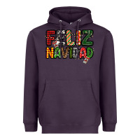 Plum feliz navidad Heavyweight Hoodie - MaliasSmallBusiness