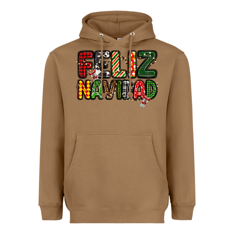 Feliz Navidad Heavyweight Hoodie by MaliasSmallBusiness | Teevron