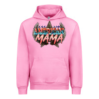 Fuchsia Pink American mama 4th of july Urban Hoodie - HowdyJamesFarm