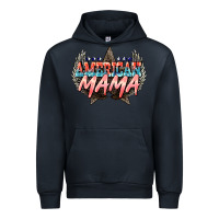 Navy American mama 4th of july Urban Hoodie - HowdyJamesFarm