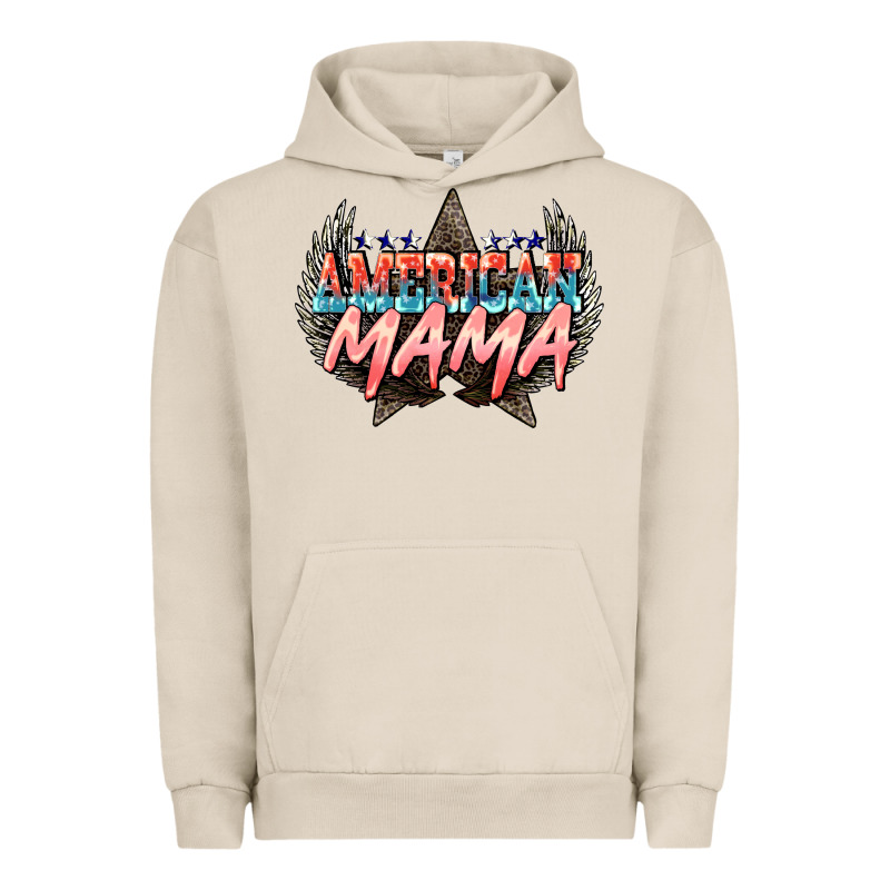 American Mama 4th Of July Urban Hoodie by HowdyJamesFarm | Teevron