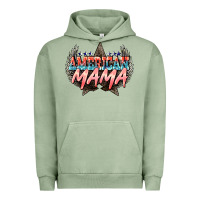 Pigment Oil Green American mama 4th of july Urban Hoodie - HowdyJamesFarm
