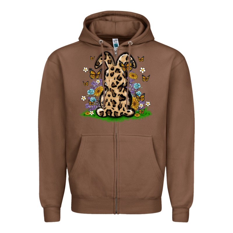 Western Floral Bunny Zipper Hoodie by MaliasSmallBusiness | Teevron