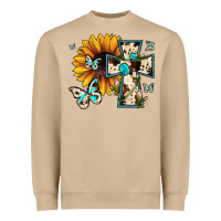Mushroom cross with sunflower Heavyweight Sweatshirt - JahusDesignShop