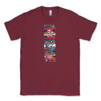 Burgundy usa flag and western patterns  penwraps 1 Classic Tee - Artiststas