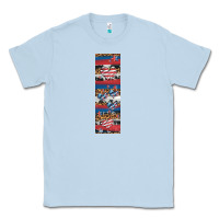 Dusty Blue usa flag and western patterns  penwraps 1 Classic Tee - Artiststas