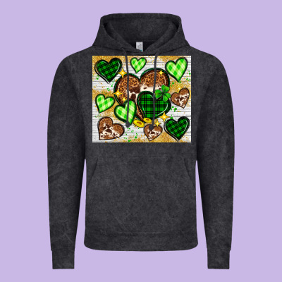 St. Patrick's Day Hearts Tumbler Vintage Hoodie Designed By Neo Western