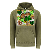 Vintage Olive St. Patrick's Day hearts tumbler Vintage Hoodie - Neo Western