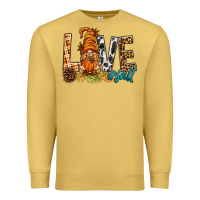 Antique Gold Love Fall Gnome Premium Sweatshirt - BundleAndBundleShop
