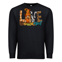 Black Love Fall Gnome Premium Sweatshirt - BundleAndBundleShop