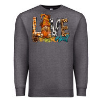 Charcoal Heather Love Fall Gnome Premium Sweatshirt - BundleAndBundleShop