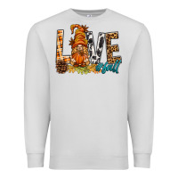 Dove Grey Love Fall Gnome Premium Sweatshirt - BundleAndBundleShop