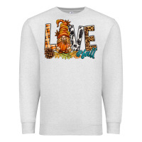 Oatmeal Heather Love Fall Gnome Premium Sweatshirt - BundleAndBundleShop