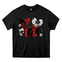 Black my heart is on that field soccer Heavy Core Tee - MaliasSmallBusiness