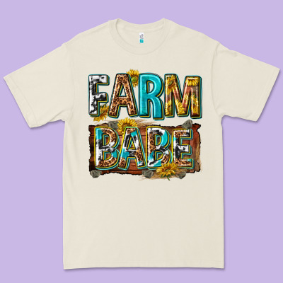Premium Tee western farm babe