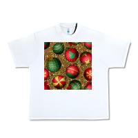 White christmas ornaments and leopard seamless pattern Urban Heavy Tee - BundleAndBundleShop