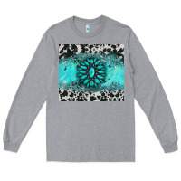 Heather Grey gemstone cowhide Long Sleeve Tee - AdoDesignShop