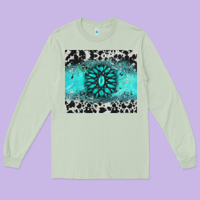Gemstone Cowhide Long Sleeve Tee Designed By Adodesignshop