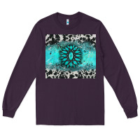 Plum gemstone cowhide Long Sleeve Tee - AdoDesignShop
