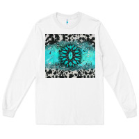 White gemstone cowhide Long Sleeve Tee - AdoDesignShop