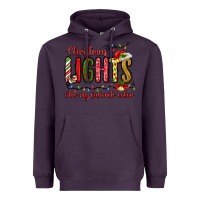 Plum christmas lights are my favorite color Heavyweight Hoodie - MaliasSmallBusiness