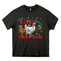 Asphalt what a damn cluckin' fluster fluck chickens christ Heavy Core Tee - MaliasSmallBusiness