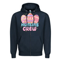 Navy hunting crew Zipper Hoodie - MaliasSmallBusiness