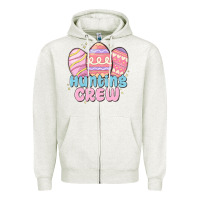 Oatmeal Heather hunting crew Zipper Hoodie - MaliasSmallBusiness