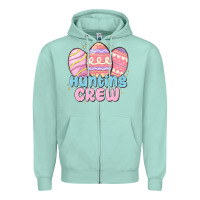 Seafoam hunting crew Zipper Hoodie - MaliasSmallBusiness