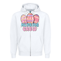 White hunting crew Zipper Hoodie - MaliasSmallBusiness