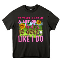 Asphalt it takes a lot of a lot of balls to golf like i do Heavy Core Tee - Artiststas