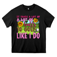 Black it takes a lot of a lot of balls to golf like i do Heavy Core Tee - Artiststas
