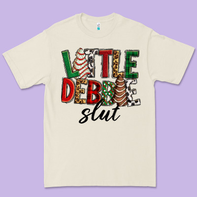 Little Debbie Slut Christmas Premium Tee Designed By Ranaportraitstore